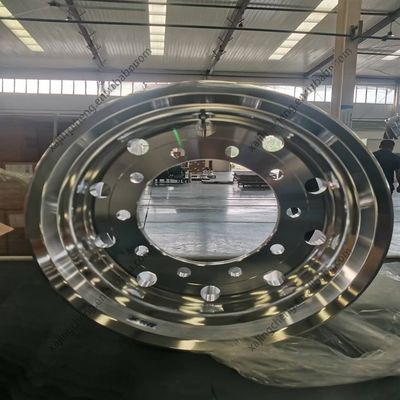 22x8.25 Finitura brillante Rim di ruota forgiato personalizzato per ruote di camion in alluminio Alcoa